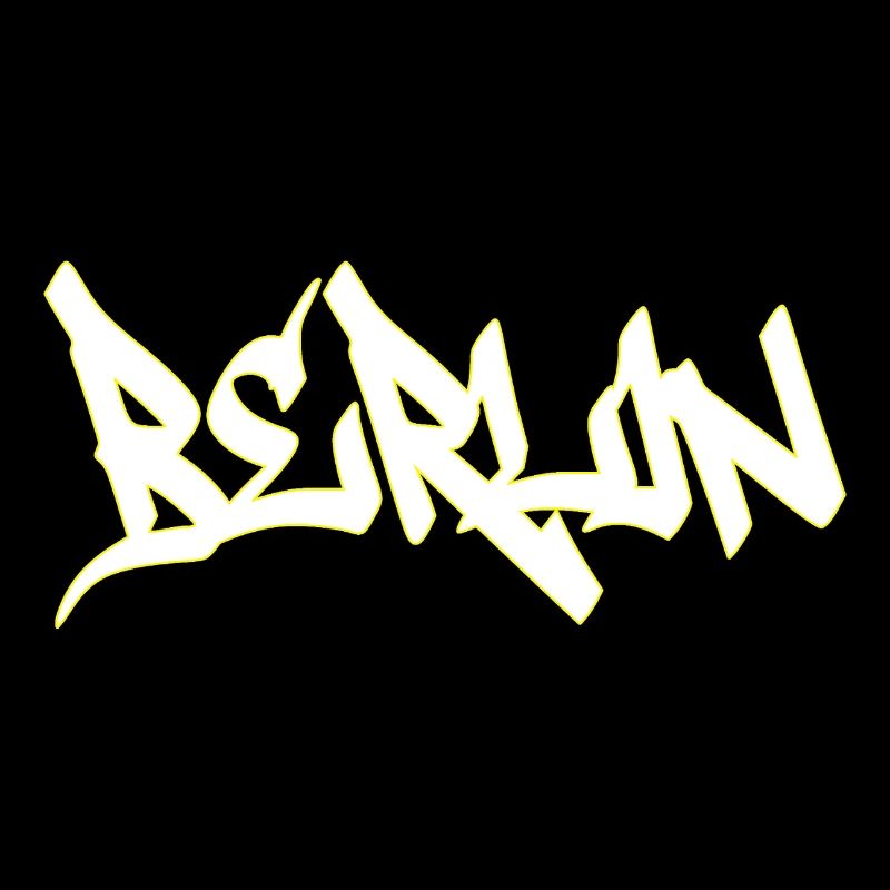 Lettrage marron graffiti de Berlin
