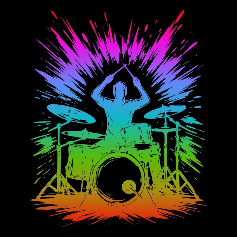 Rainbow Drum Splash