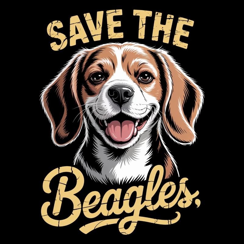 Save the Beagles Illustration
