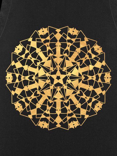 Mandala geometric - gold