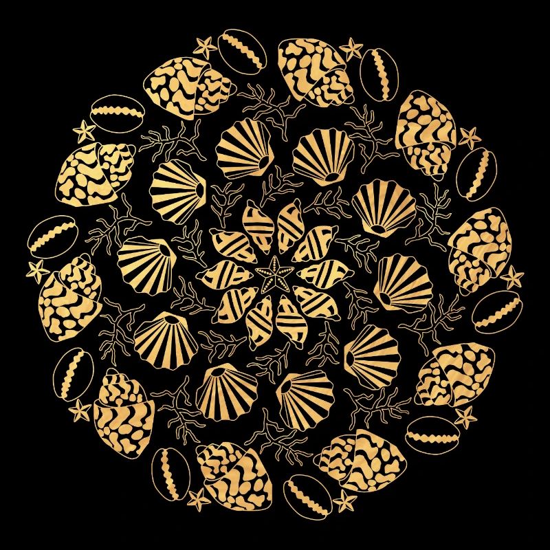 Shell Mandala - gold