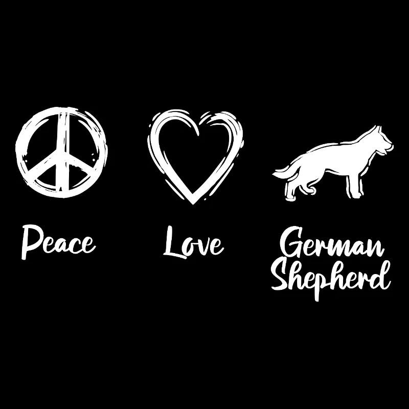 Peace Love German Shepherd