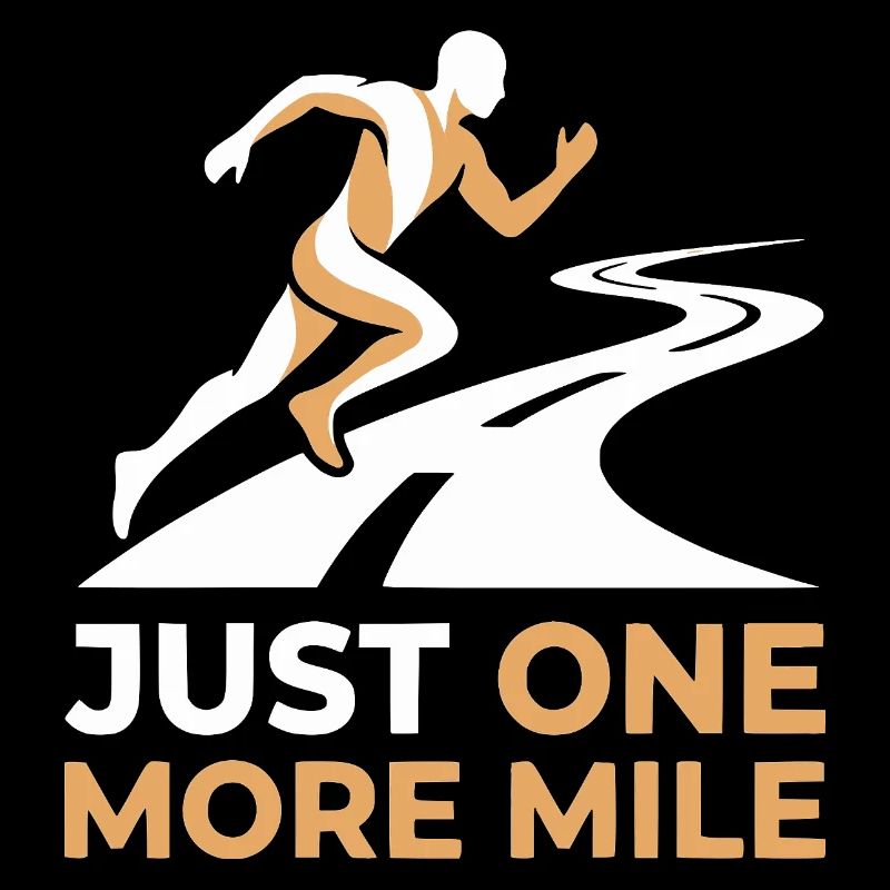 Motif de course juste un mile de plus