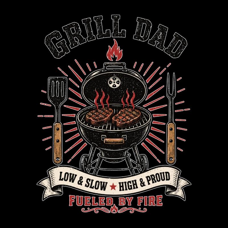 Grill Papa BBQ alimenté par le feu