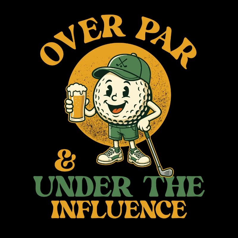 Überdurchschnittlicher Golfbier-Humor unter Einfluss