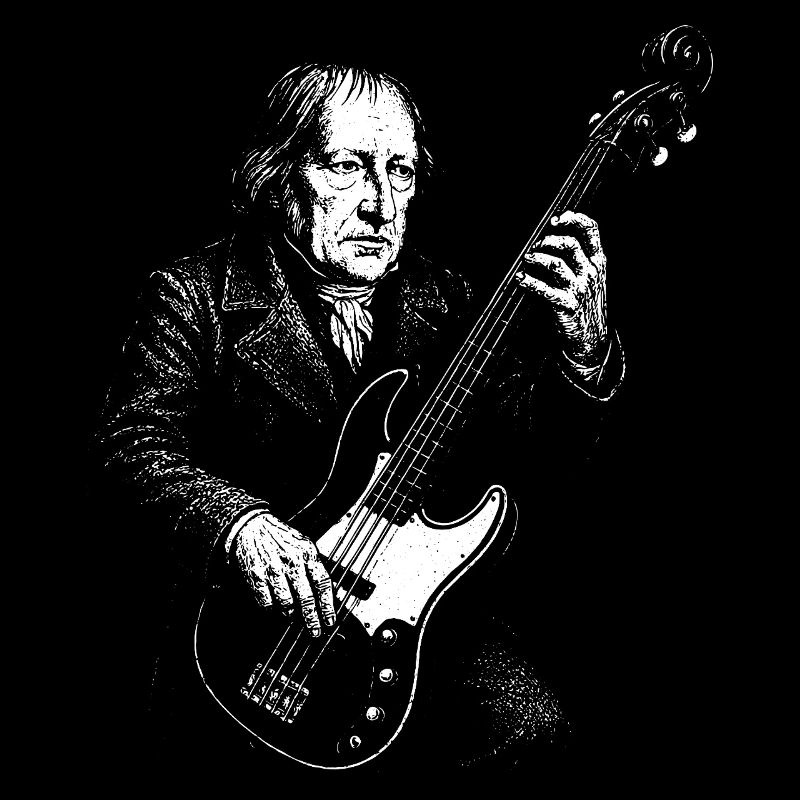 Hegel plays guitar design