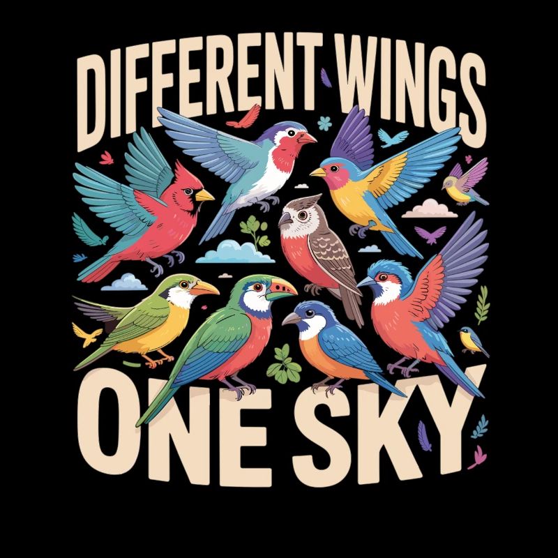 Different Wings One Sky Bird