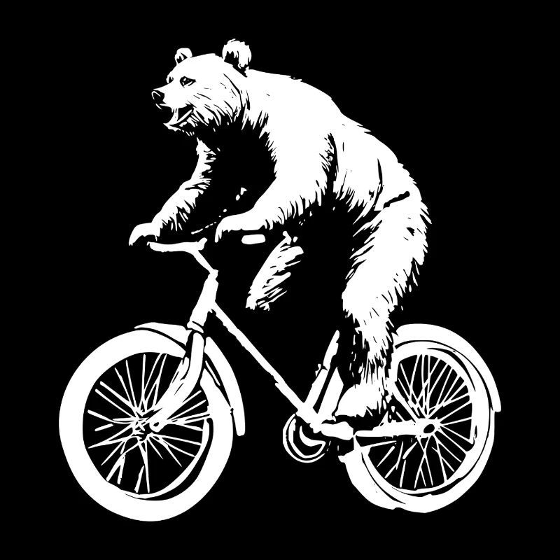 Funny Bicycle Bear
