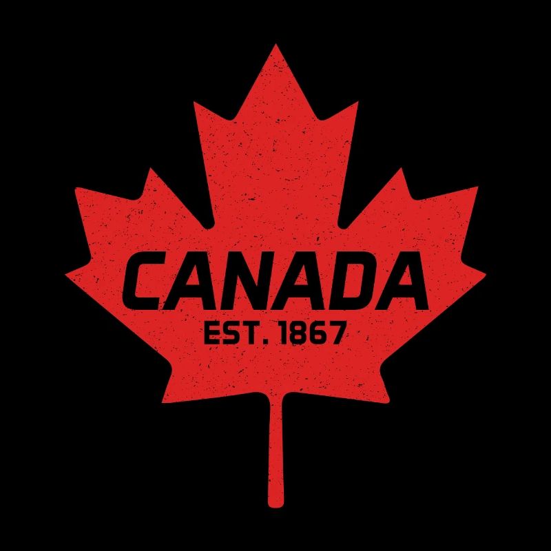 Canada Est 1867 Vintage Canada Maple Leaf