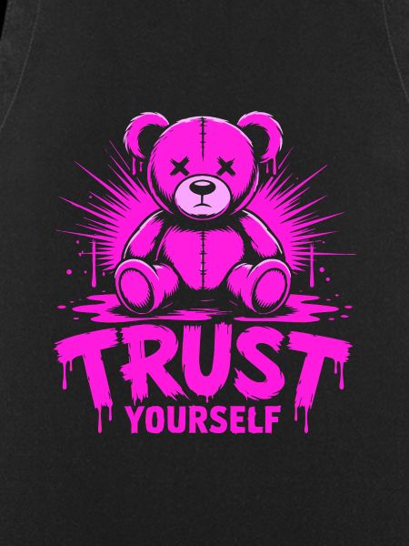 Trust Yourself Edgy Rosa Teddybär