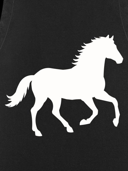 Silhouette d’un cheval sauvage