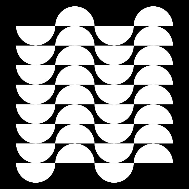 Wavegrid Half-Circle Pattern
