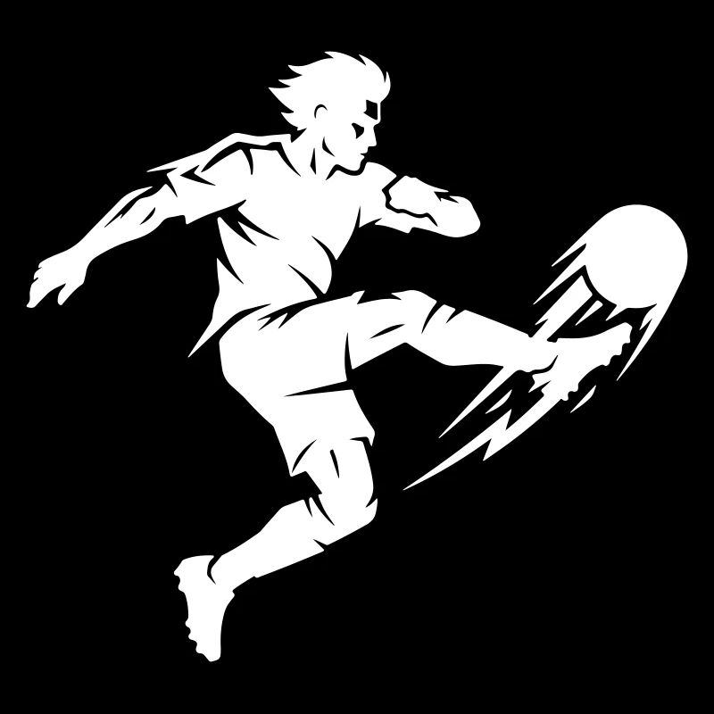 Silhouette du footballeur