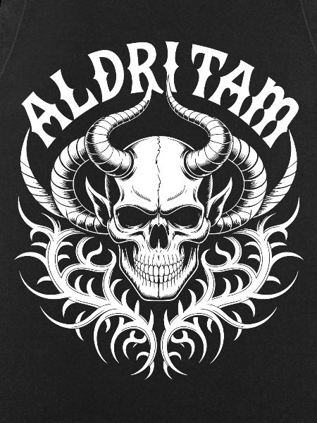 Flame Skull Tribal Horn