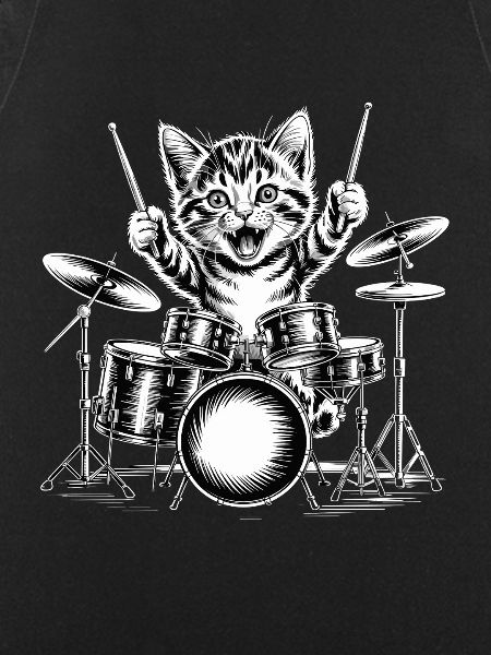 Funny Drum Cat Cute Drum
