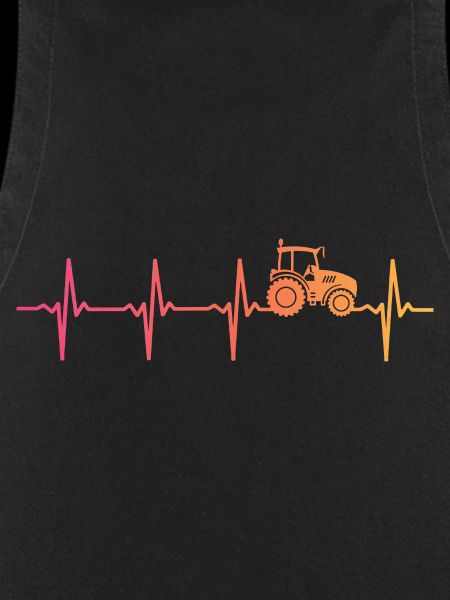 Tractor sunset heartbeat farmer