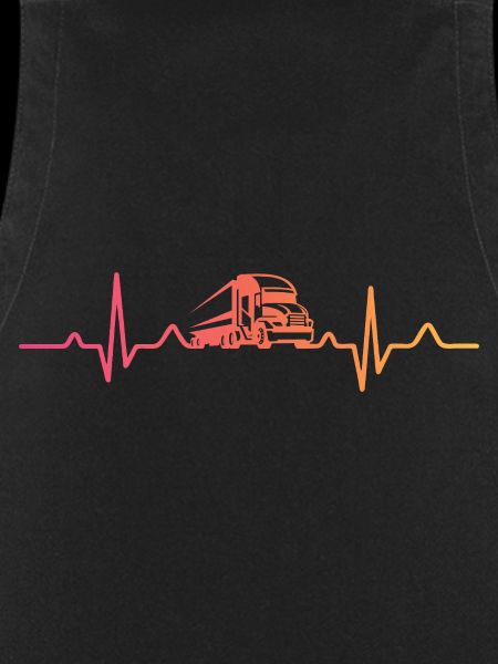 Trucker Sunset Heartbeat Trucker
