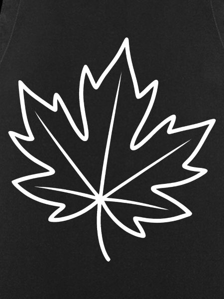 Maple Leaf Linien-Outline