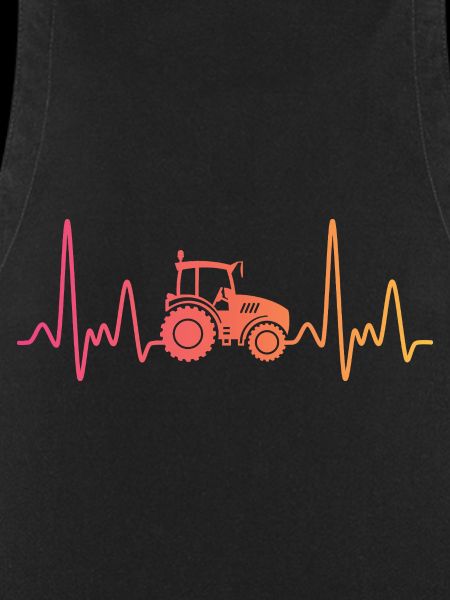 Tractor sunset heartbeat farmer