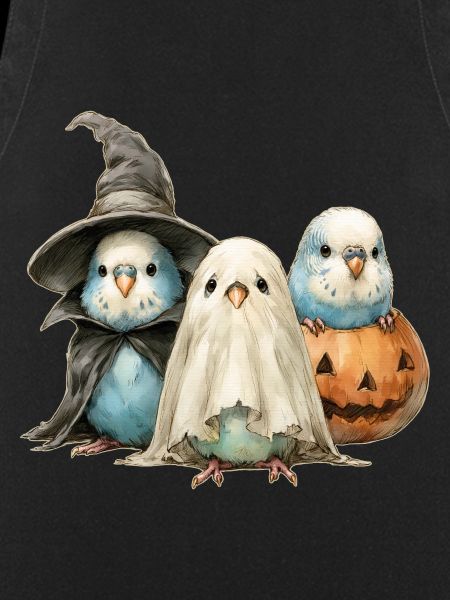 Wellensittiche Halloween