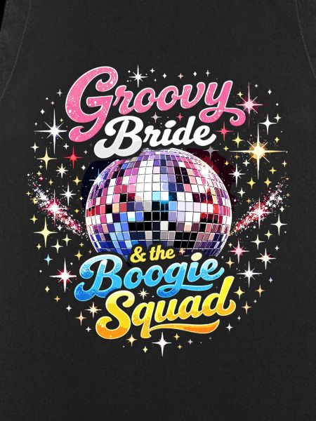 Groovy Bride & Boogie Squad JGA Diskokugel