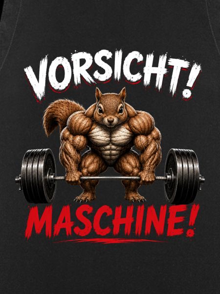 Vorsicht Maschine Muskel-Eichhörnchen