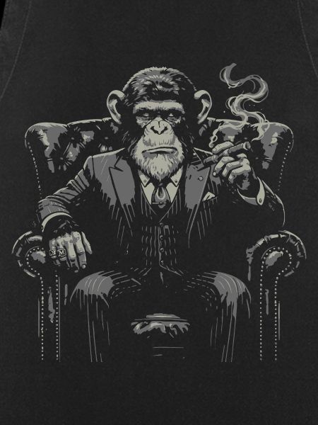 Mafioso Monkey raucht Zigarre