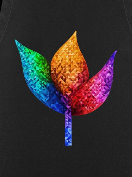 Regenbogengeometrisches Blatt