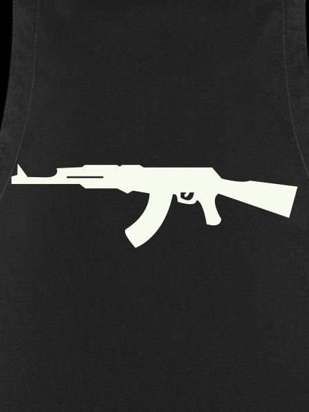 Gewehr Silhouette im Minimalstil