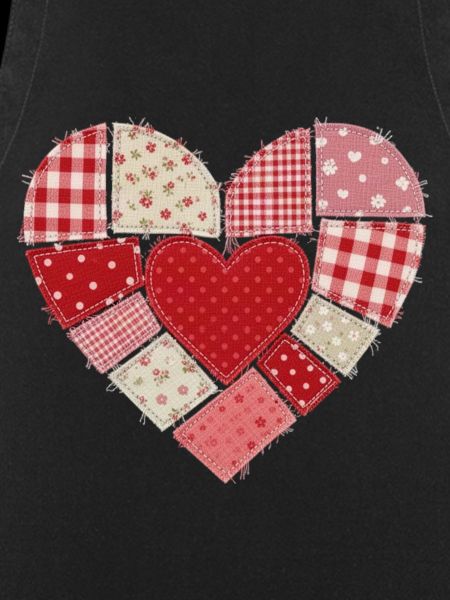 Herz patchwork nähen quilten Geschenk 