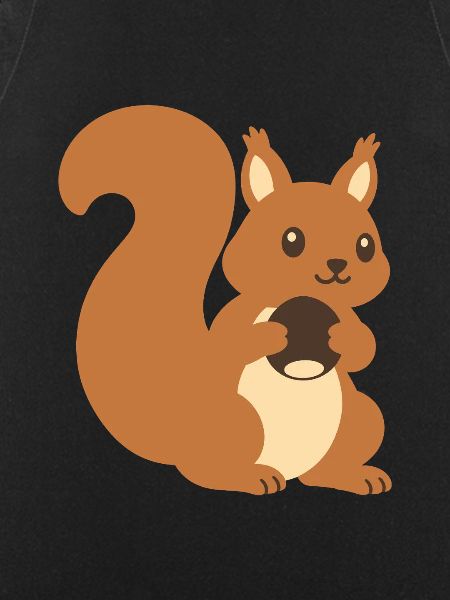 Eichhörnchen Haselnuss Illustration Geschenkidee