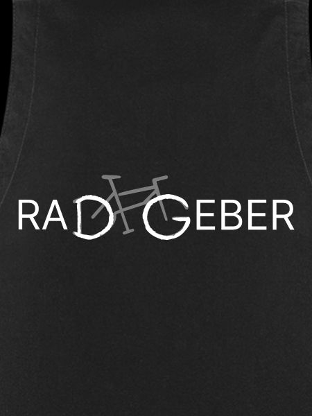 Radfahrer-Logo mit Fahrrad-Silhouette