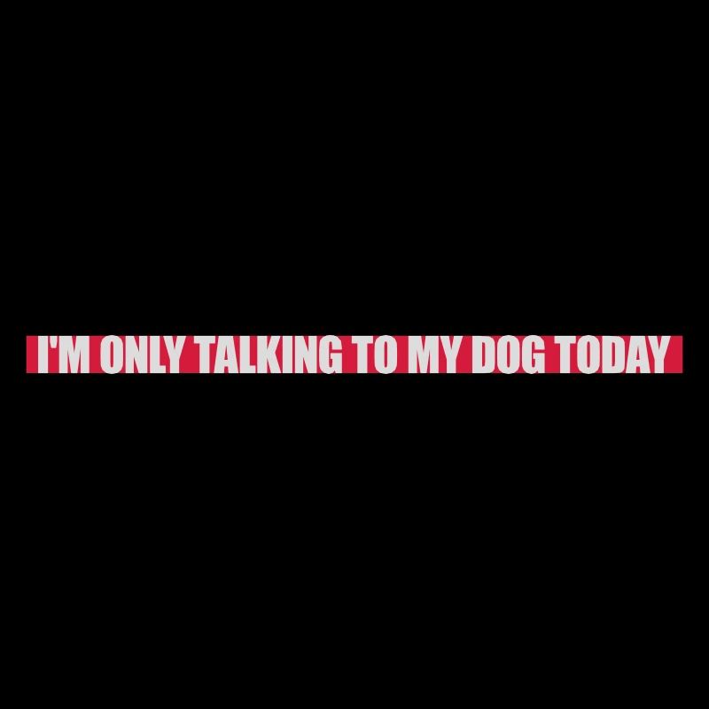 only talking to dog