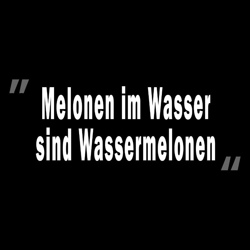 Melonen im Wasser sind Wassermelonen