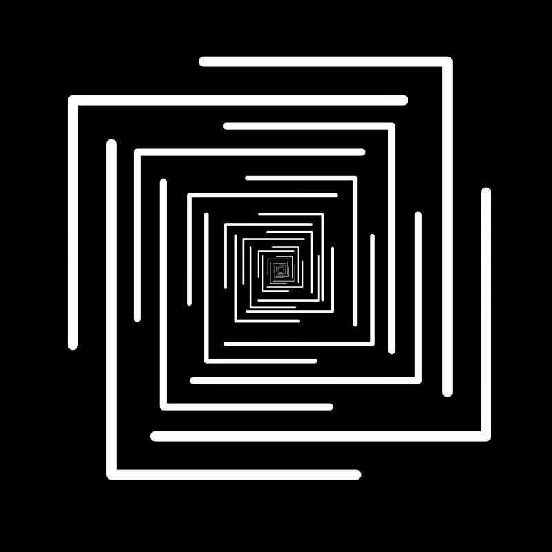 Des traits blancs et des lignes illusion
