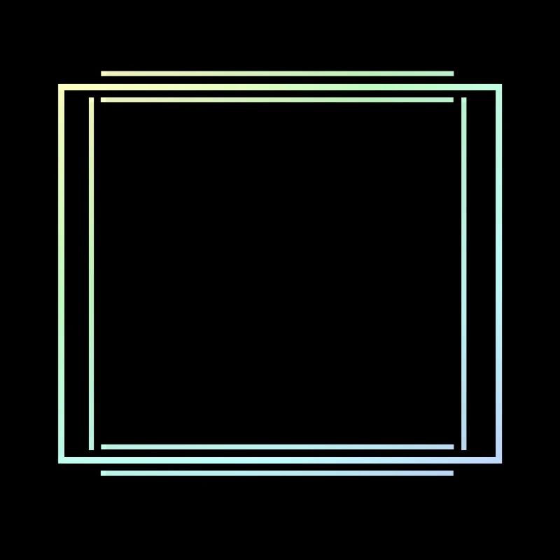 Colorful Lines Square Frame Decoration