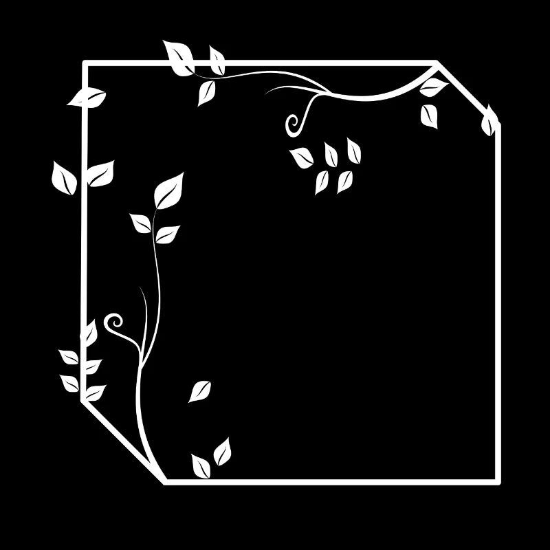 Rahmen mit Ecken Ornament Deko Grundtext