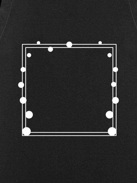 Dotted frame Square white