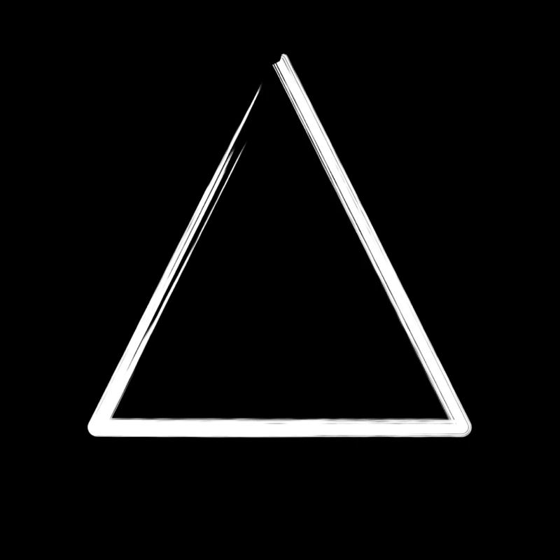 White Weathered Triangle Frame