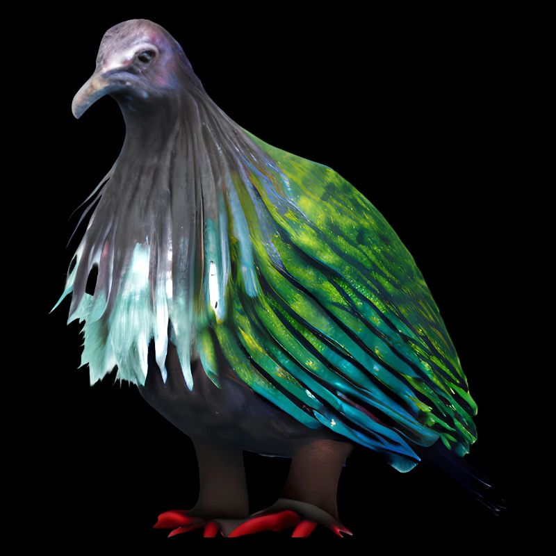 Illustration de pigeon grue