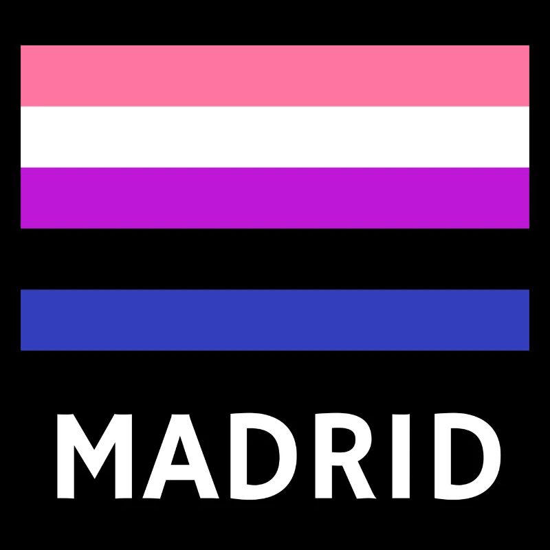 Genderfluid Pride Drapeau Madrid