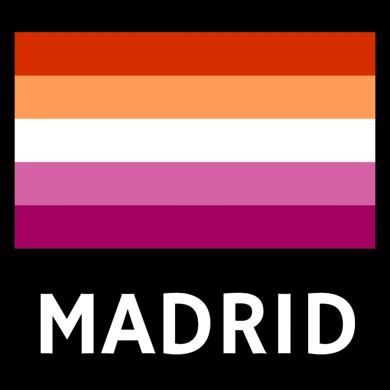 Drapeau de la fierté lesbienne Madrid