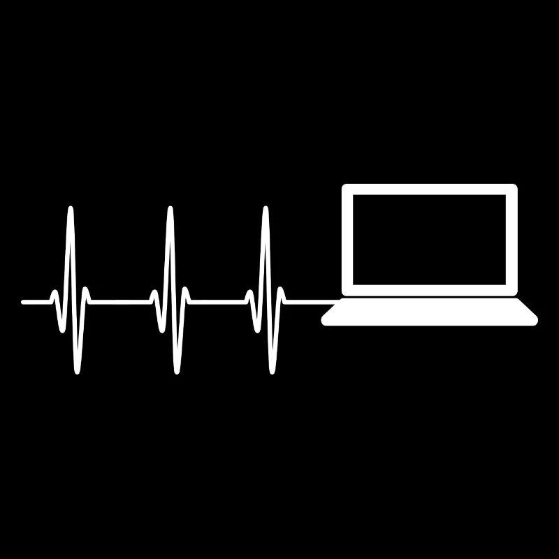 Heartbeat Computer Scientist Laptop