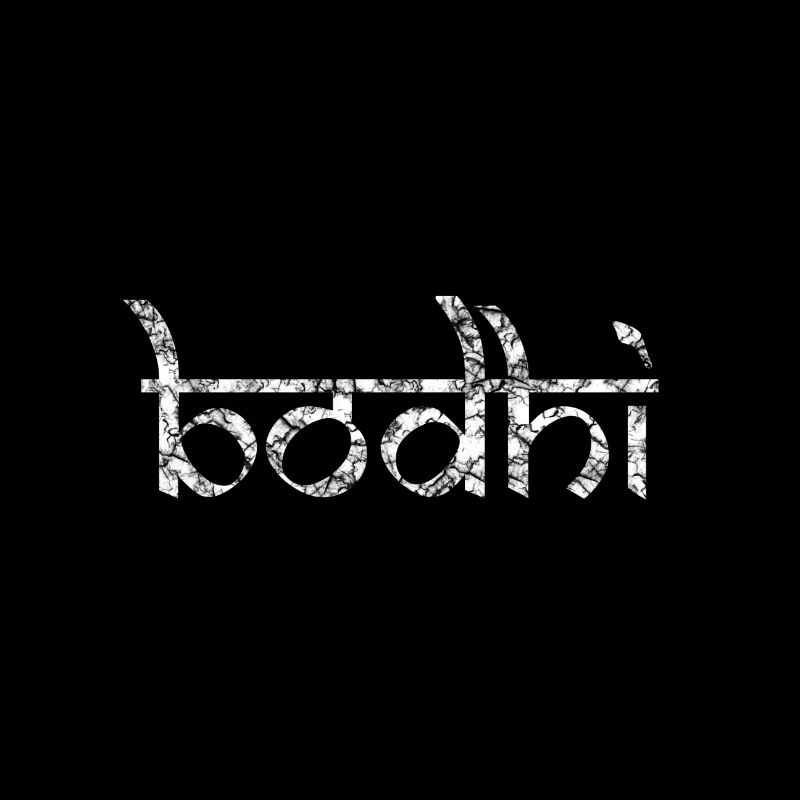 Bodhi lettering in Sanskrit script