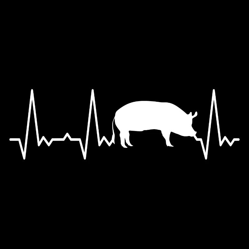 Cochon battant le cœur