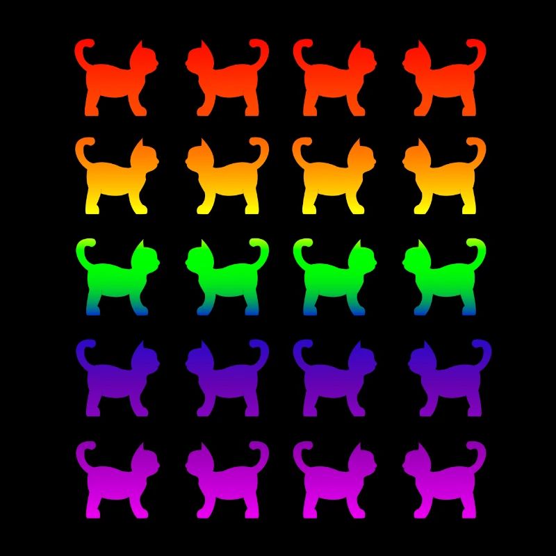 Katzen bunt wie Einhörner
