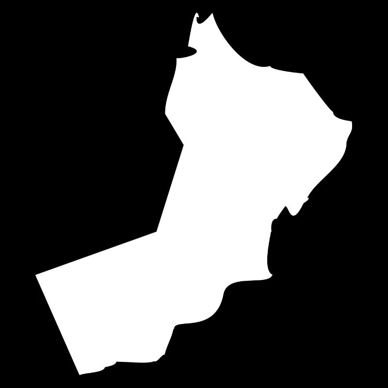 Oman map flag