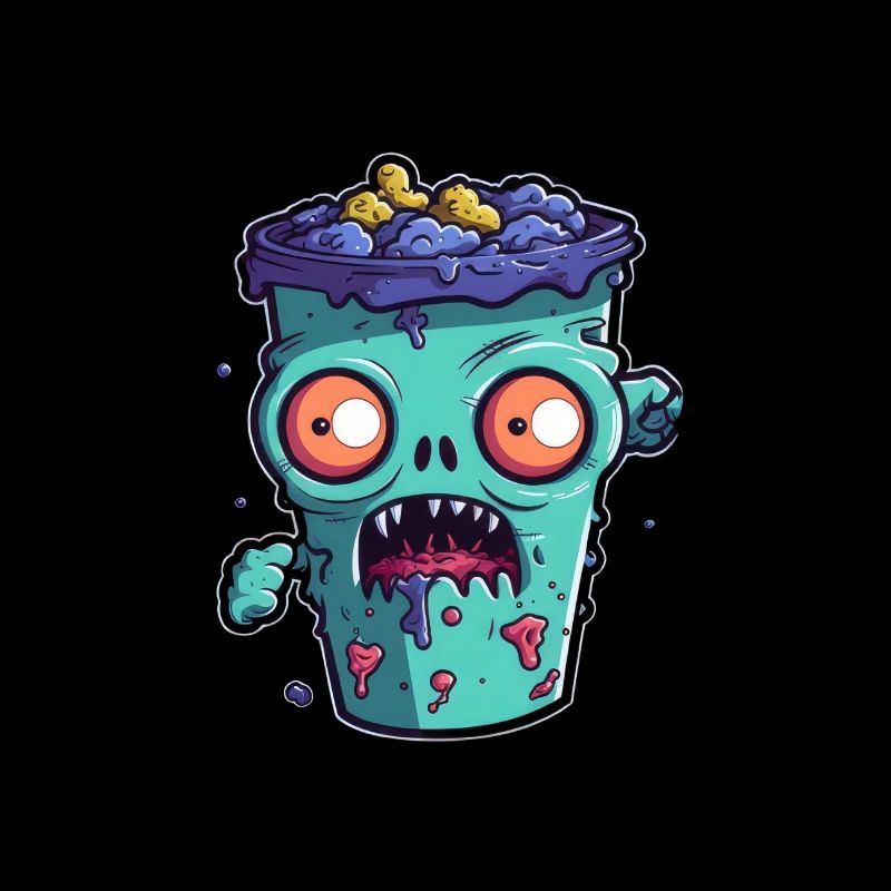 Halloween coffee mug - creepy coffee mug
