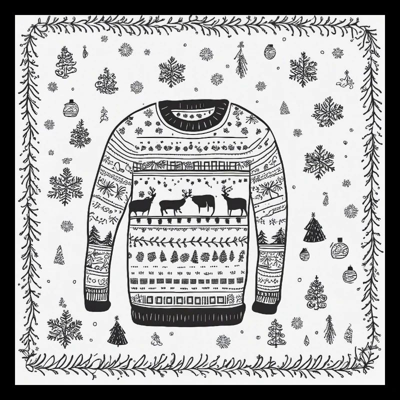 Un pull de Noël très moche