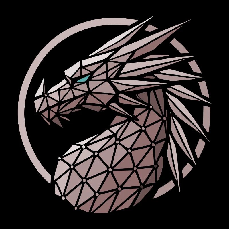 Polygons Dragon Head